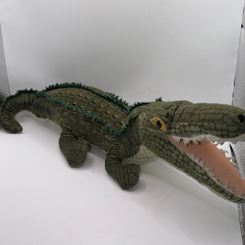 Wildlife Artists 20" Green Crocodile Realistic Alligator Plush Safari Swamp Core